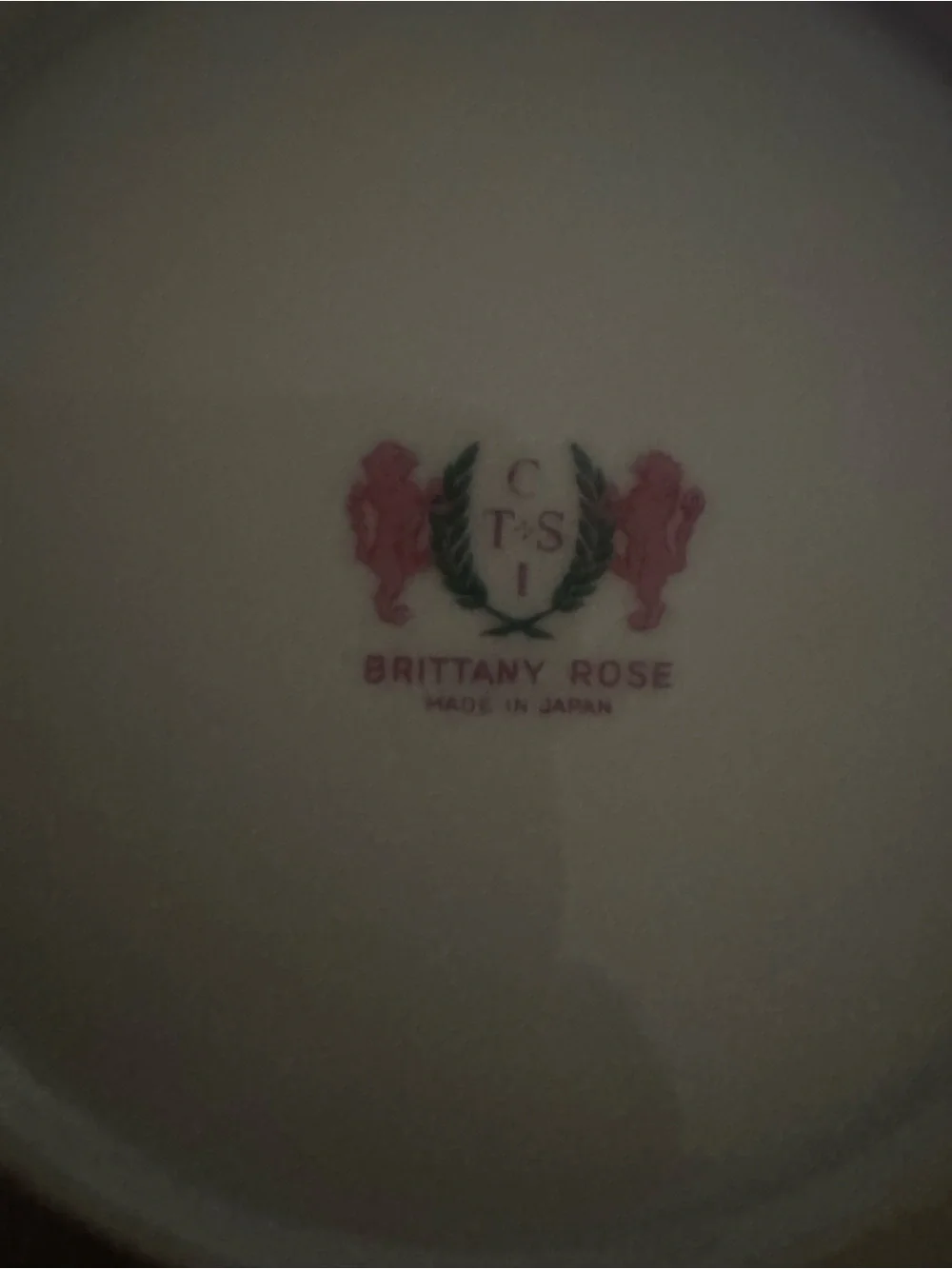 Classic White Dessert Plate with Pink Rose Motif